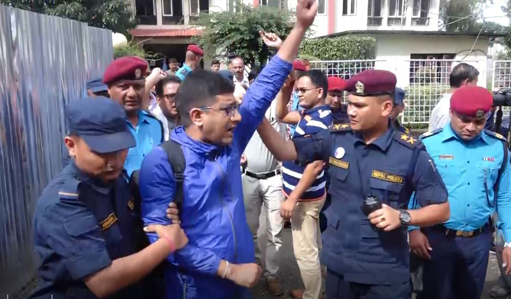 Nine journalists arrested inside Singha Durbar in Nepal